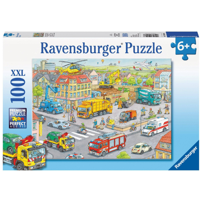 Ravensburger - Vehicles in the City Puzzle 100 pieces