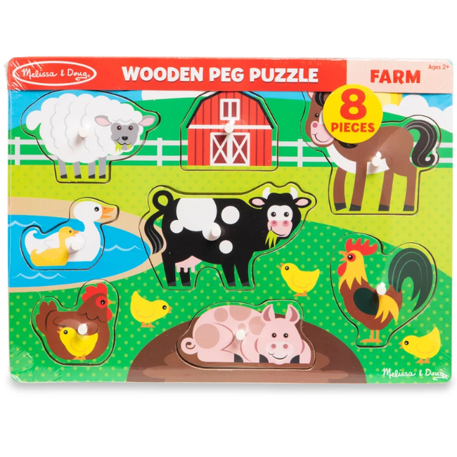 Melissa + Doug – Peg Puzzle_ Farm Melissa + Doug – Peg Puzzle_ Farm