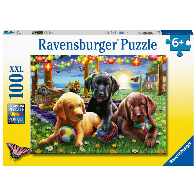 Ravensburger - Puppy Picnic 100 pieces Ravensburger - Puppy Picnic 100 pieces