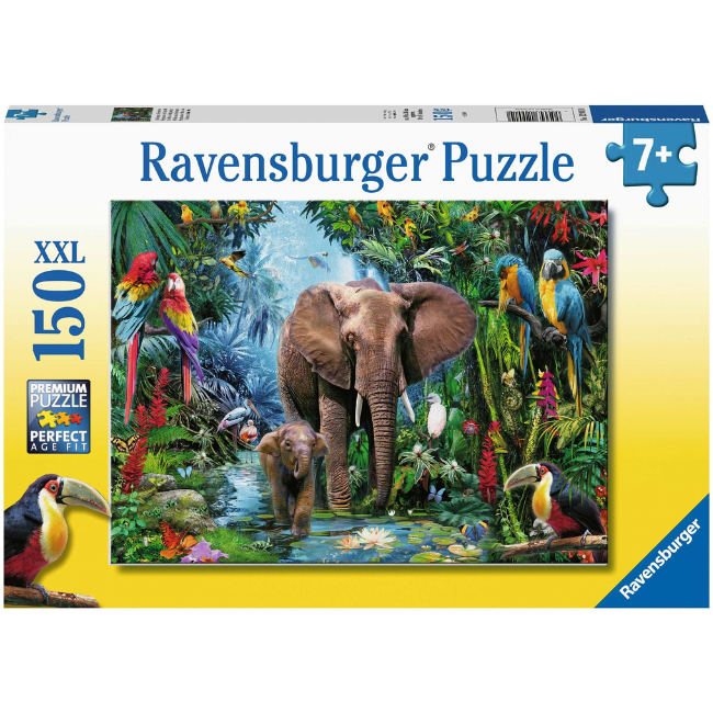 Ravensburger - 150 Piece Puzzle Elephants at the Oasis Ravensburger - 150 Piece Puzzle Elephants at the Oasis