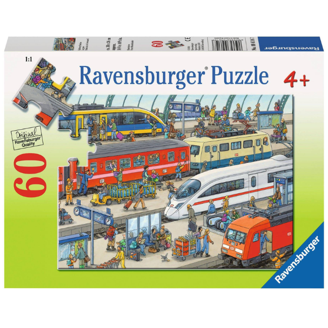 Ravensburger - 60 Piece Puzzle Railway Station Ravensburger - 60 Piece Puzzle Railway Station