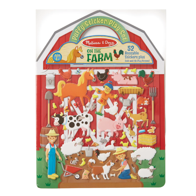 Melissa + Doug Puffy Sticker Play Set on the farm