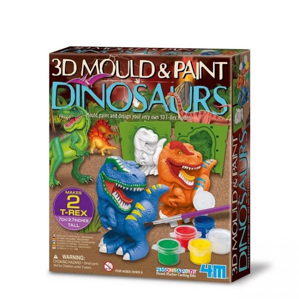 4M - 3D MOULD & PAINT DINOSAURS