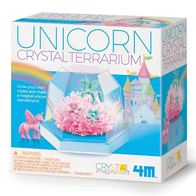 4M - Crystal Growing - Unicorn Crystal Terrarium