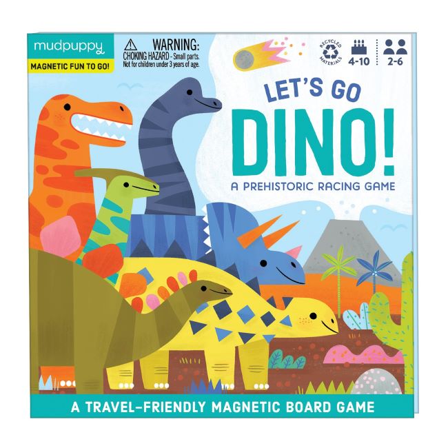 mud puppy - Let's Go, Dinos! Magnetic Board Game