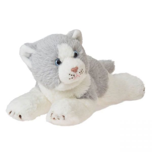 cuddlimals - griffin grey cat LYING