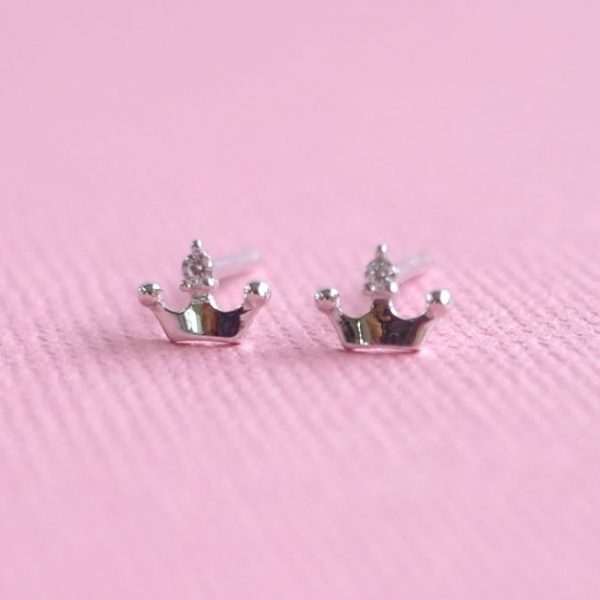 lauren hinkley - Diamanté Crown earrings