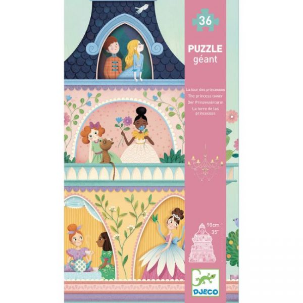 djeco - The Princess Tower 36pc Giant Puzzle 2