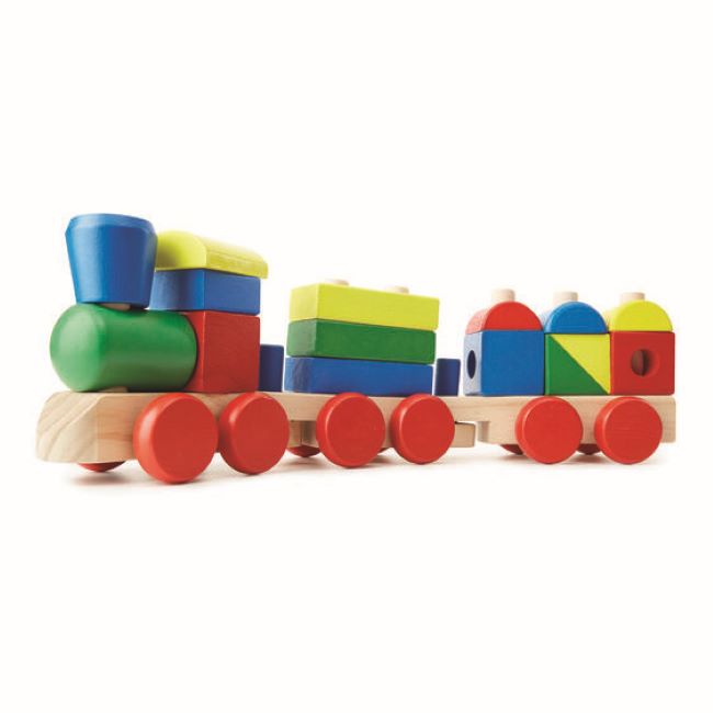 Melissa & Doug Wooden Stacking Train Little Knick Knacks