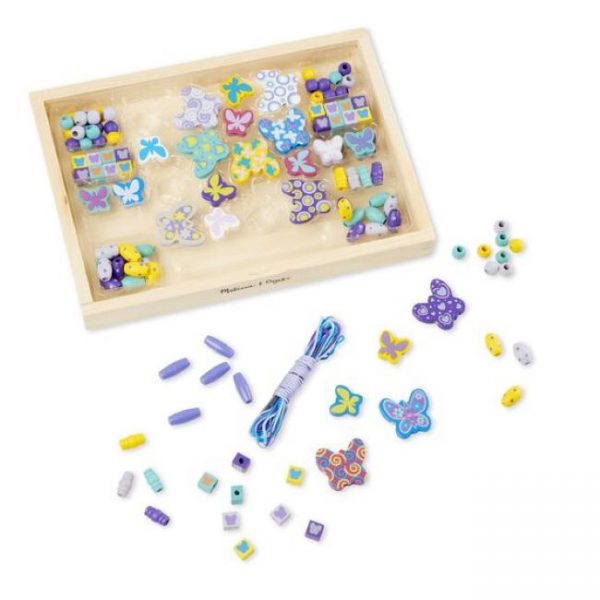 m&d - Butterfly Beads Wooden Bead Kit 2