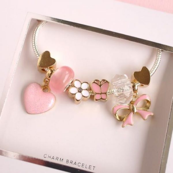 lauren hinkley - Pink Fantasia Charm Bracelet