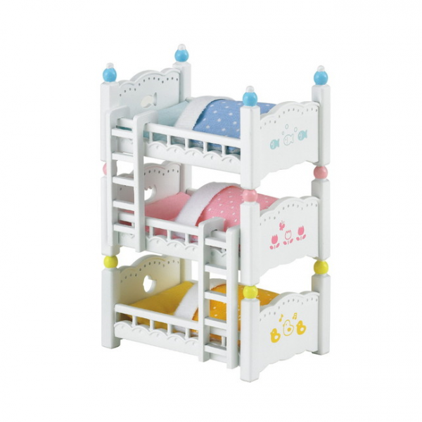 sylvanian families  triple bunk beds