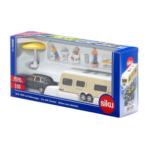 Siku - 1:55 Scale: Car with Caravan