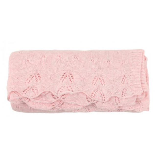 Bebe – Pointelle Blanket Pink