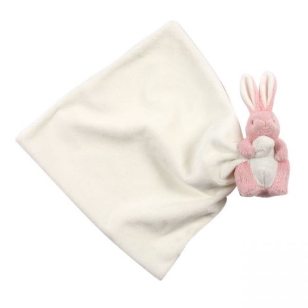 bebe - comforter bunny white pink