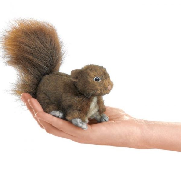 folkmanis - mini squirrel finger puppet