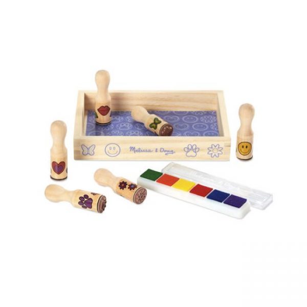 Melissa and doug Wooden Stamp Set: Happy Handles