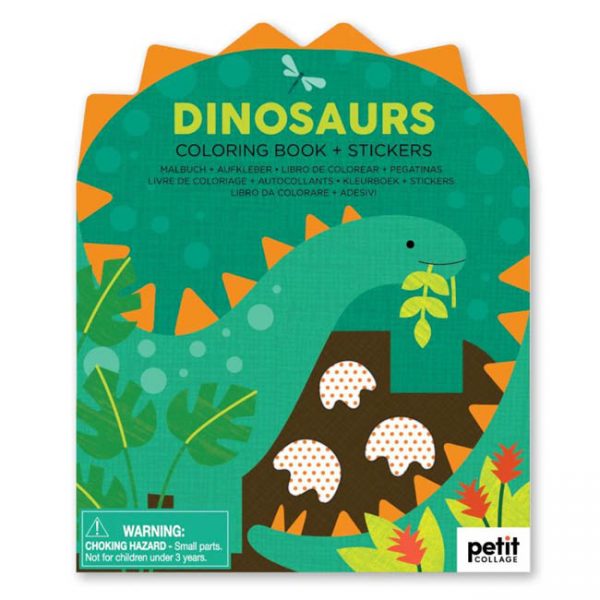dinosaur colouring and sticker book