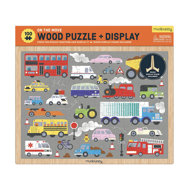 On The Move Wood Puzzle and Display