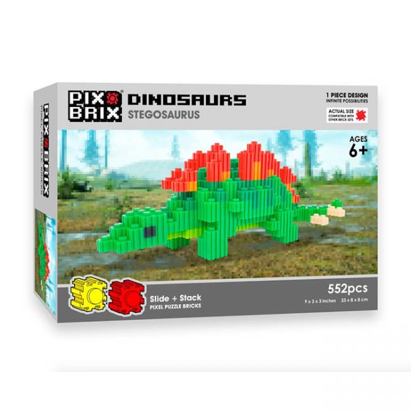 pixbrix - stegosaurus