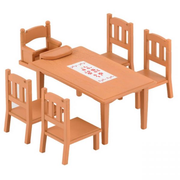 sylvanian families family table and chairs