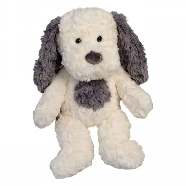 Petit vous dog toy grey and white