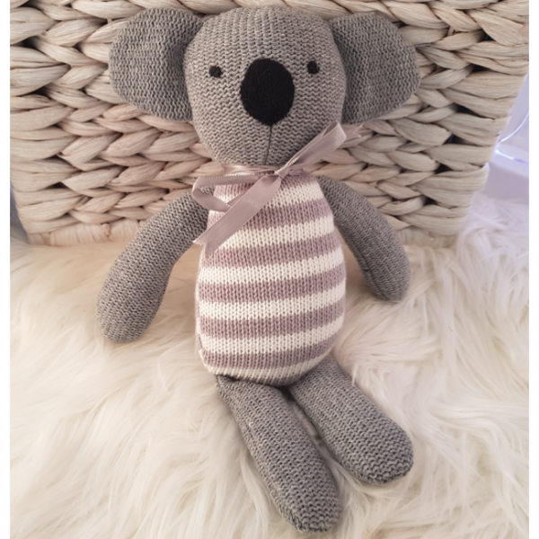 Petit vous knitted koala rattle