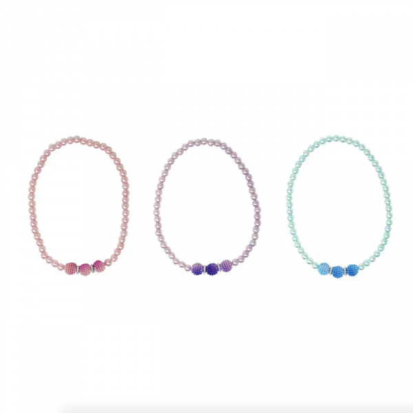 pink poppy pearl bubble necklace
