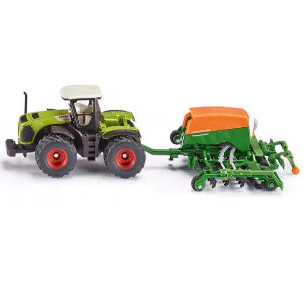 siku tractor with seeder 2