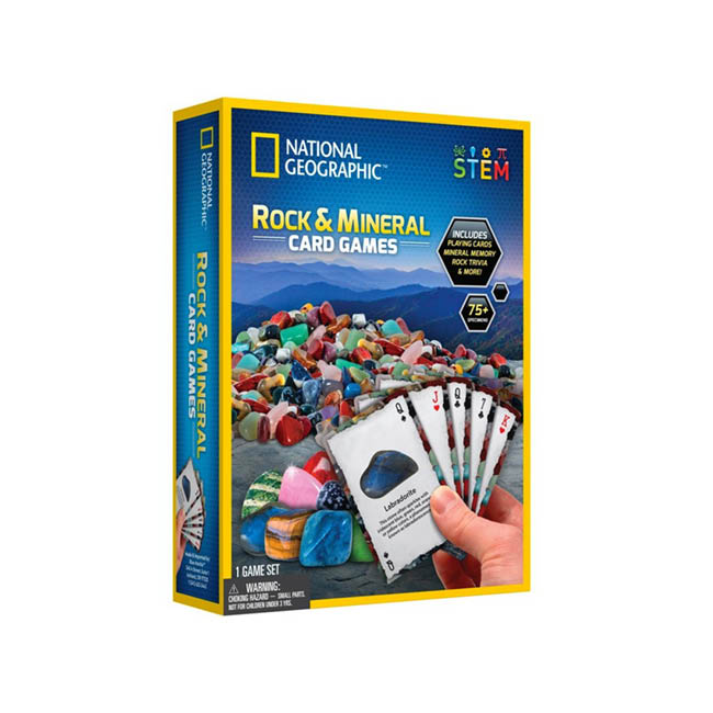 national geographic rock amnd mineral card games