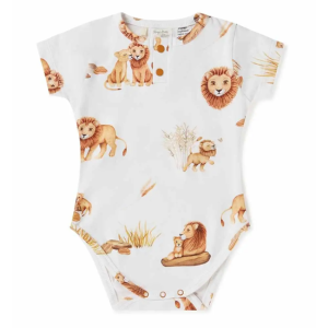 Snuggle Hunny - Organic Bodysuit: Lion