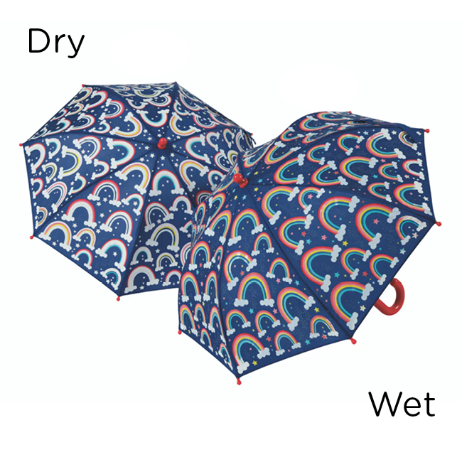 floss and rock - colour change umbrella rainbows