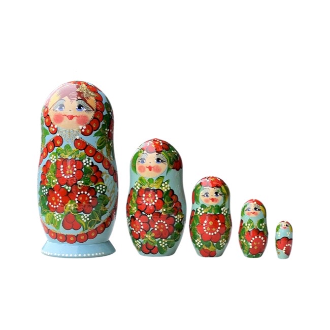 russian doll katerina 5 piece