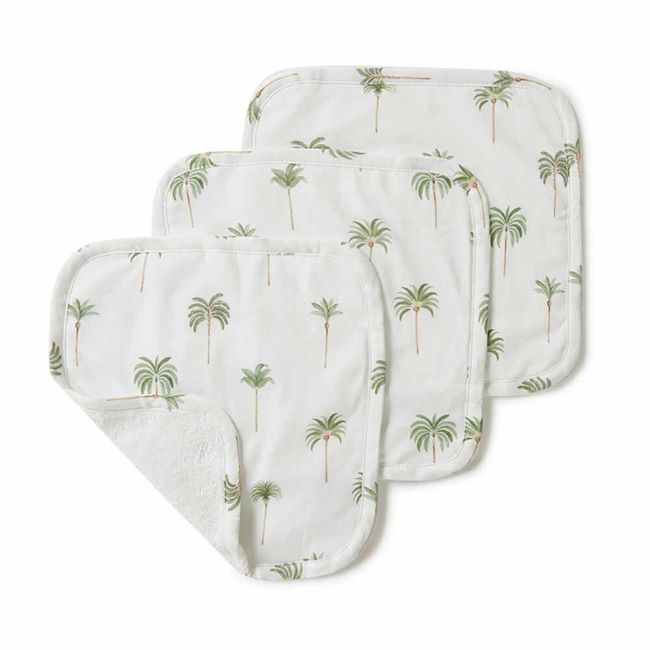 smuggle hunny - Green Palm Organic Wash Cloths - 3 Pack