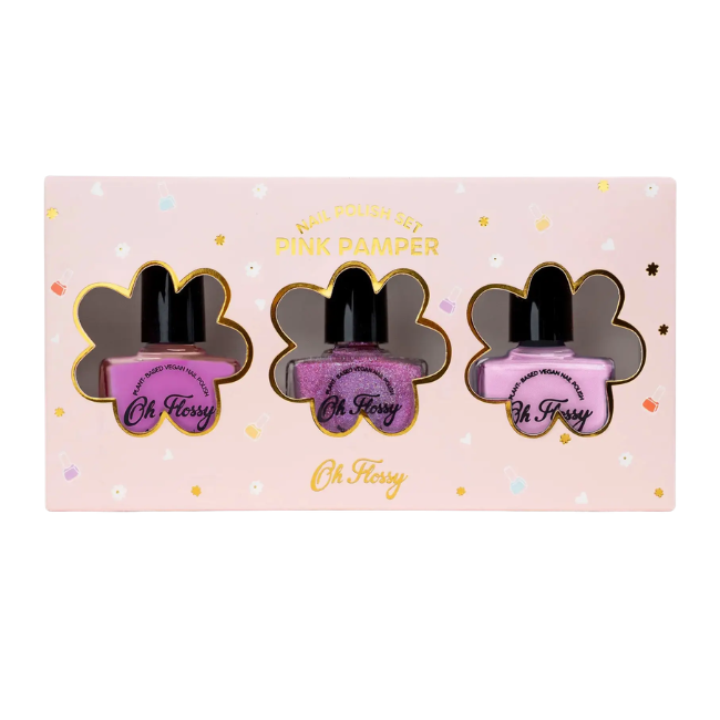 Oh Flossy pink pamper Nail Polish Set