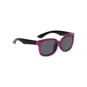 Ugly Fish - PKM511 Polarised Unbreakable Sunglasses: Purple/Black Polka Dot