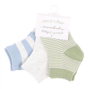 Minihaha - 3 Pack Socks: Blues + Greens