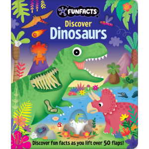 Lake Press - FunFacts Lift the Flap Board Book: Discover Dinosaurs