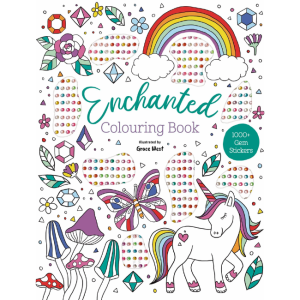 Colouring Book with Gems - Enchanted