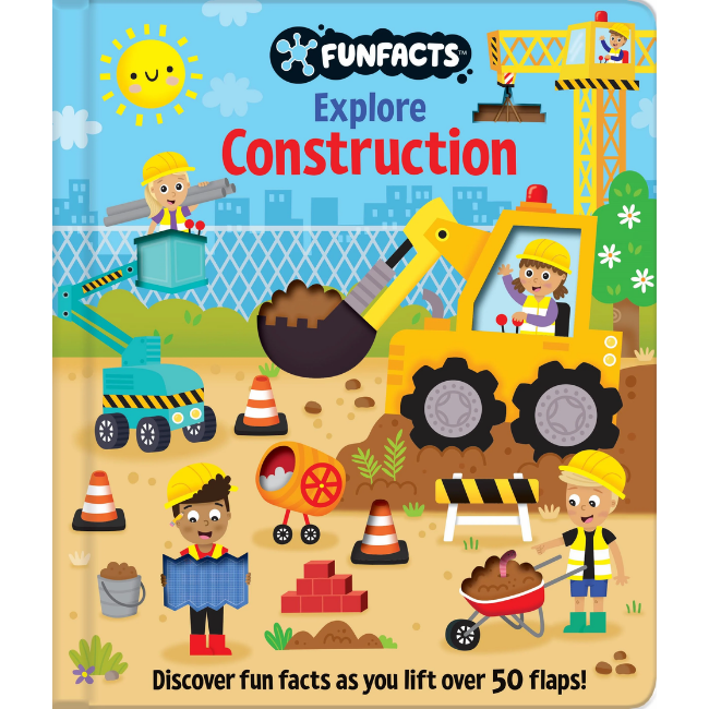 Lake Press - FunFacts Lift the Flap Board Book Explore Construction