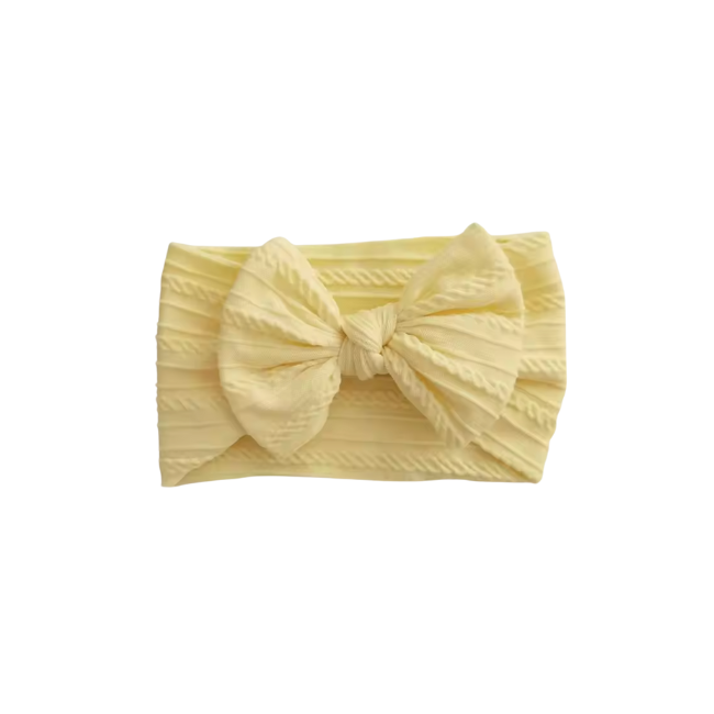 twinkle and bloom knotted bow headband lemon twinkle and bloom knotted bow headband lemon