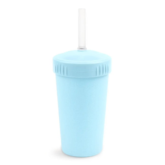 RePlay Straw Cup with Reusable Straw Ice Blu