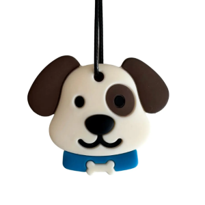Jellystone Designs - Medium Chew Silicone Pendant: Puppy Blue