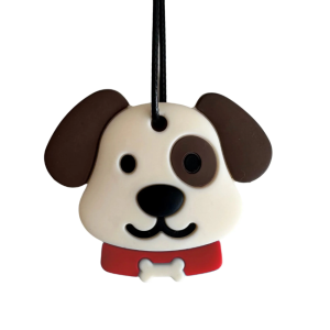 Jellystone Designs - Medium Chew Silicone Pendant: Puppy Red