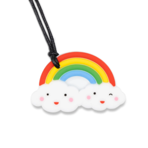 Jellystone Designs - Soft Chew Silicone Pendant: Rainbow Bright