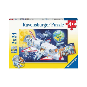 Ravensburger - 2x24 Piece Puzzle: Animals in Space