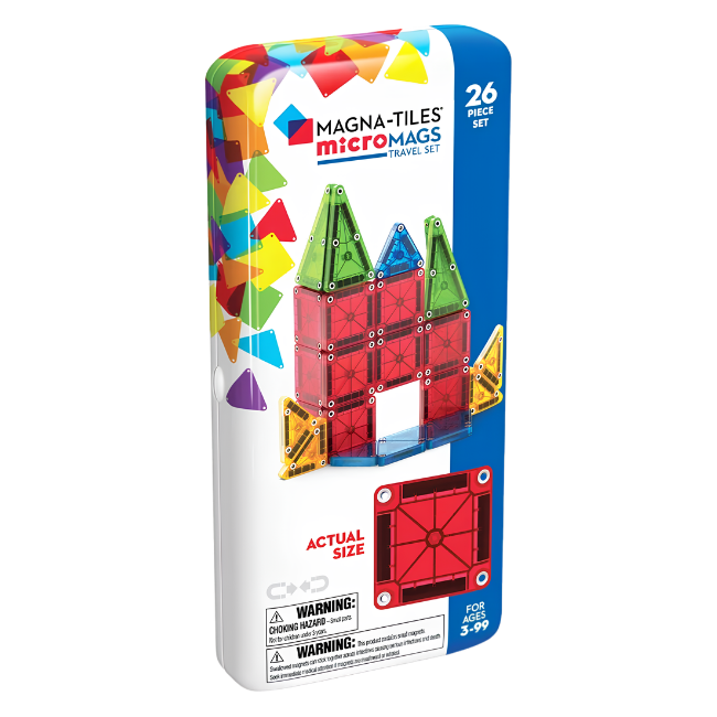 MAGNA-TILES - microMAGS Travel Set - 26 Piece Set