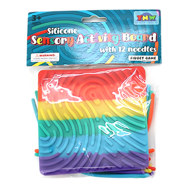 Fidget - Two-Sided Sensory Activity Board_ Square