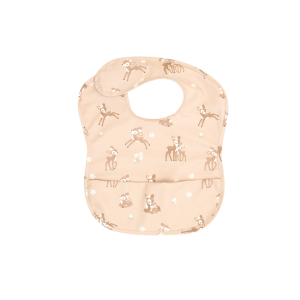 All4Ella - Recycled Pouch Bib: Fawn