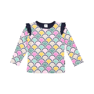 Korango - Arch Frill Print Tee: Green
